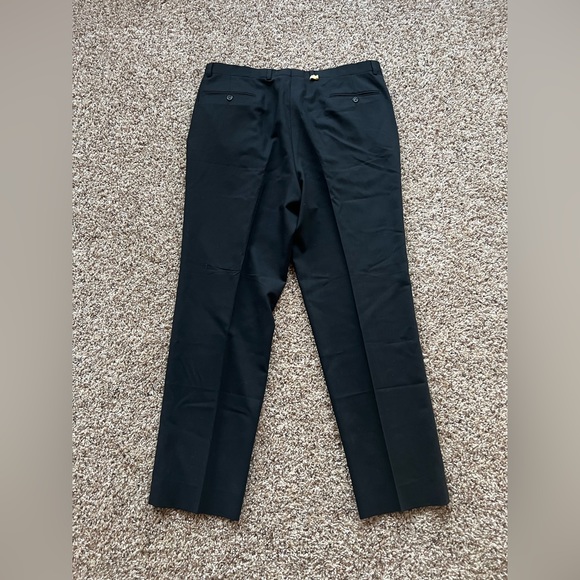 Pierre Cardin wool blend classic Pants black men's 54 waist 38 just dry cleaned - Picture 4 of 10